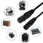 Dmx Stage Light Cable 0 5m 3-pin Female To 5-pin Male For Dj Lighting