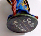 Vtg 1980s Custom Painted Miniature Gallo Pewter Figure Wizard W Ball  F s