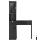 Salon Station Wall Mount Barber Salon Station For Hair Stylist Spa Black