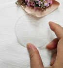 15pcs Round Acrylic Keychain Blanks  Acrylic Round Circle With Hole 1  Clear