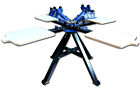 4 Color 4 Station Screen Printing Press Machine Screen Printer T-shirt Printing