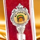 Vintage Jamaica Souvenir Spoon Rasta Dreadlocks No Problem Figural Taiwan Vtg