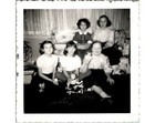 Christmas Photograph Lot Of 4  1950 Girls  Photo- Dolls Peter Homefront