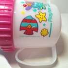 1997 Playtex Sippy Cups 2-handle Pink Fish Octopus   1998 Chicks Sports Purple
