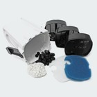 Aquarium Canister Filter 370 Gph 9w Uv Sterilizer Sunsun Hw-703b Free Media