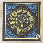 New Celestial Zodiac Tapestry Altar Cloth 36  Cotton Table Cover Or Wall Hanging