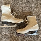 Vintage Johnsons Casino White Figure Skates  447w Size 9 With Box