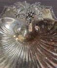 Vintage Reed   Barton Clam Shell Dish Silver Plated Grape Design Footed  209