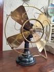     Antique Westinghouse Electric Fan 4 Brass Blade Model 98926a 3 Speed  Smooth  