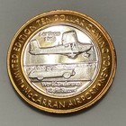 999 Fine Silver Strike  10 Mccarran Airport Las Vegas Casino Token Coin