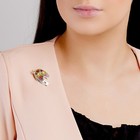 Artist Palette Brooch Pin 925 Sterling Silver Amber Art Teacher Gifts