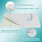 5 x52 x27 5  Premium Toddler Mattress  Water-resistant And Removable Machine    