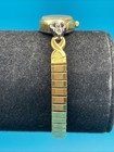 Vintage Armitron Diamond Women s Gold Tone Watch - New Battery