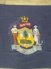 Vintage Maine State Flag  Annin defiance  3x5ft  100  Cotton  Vg Condition