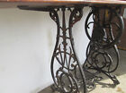 Antique Wilcox   Gibbs Sewing Machine In Original Cabinet And Ornate Iron Base