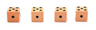 Set Of 4 Vintage Butterscotch Bakelite Dice 5 8 