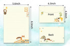 72 Pieces Cute Cat Writing Paper And Envelopes  8 3x5 6 Inch Stationery Set  48