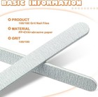 100 Pcs Grit Nail Buffers Files 100 180 Emery Board Double Sided Manicure Pedicu