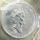 1998 Canada Elizabeth Ii 5 Dollars 9999 Silver Maple Leaf 1 Oz Coin  40