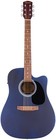 Fender Fa Series Dreadnought Acoustic-electric Guitar - Saphire Blue W  Hard Cas