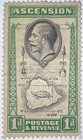 Travelstamps  1934 Ascension Stamps Scott  24 - 1d - Mint Mogh