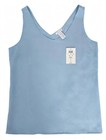 Cache Light Blue V-neck Stretch Camisole Tank Top Fitted Womens M Nylon Blend