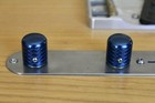 Double Helix Dome Top Knob Set Of 2  Ocean Blue