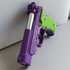 Pistol Shaped Gun Lighter Fire  Joker Green Purple  Mini Berta Usa Ship New