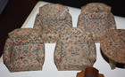 Vintage Dollhouse Furniture Lot Handmade Chairs Sofa  Wooden Piano Radio Table