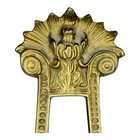 Vintage Large Victorian Style Ornate Brass Tabletop Display Easel