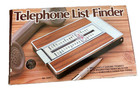 New      vintage Telephone List Finder Phone Number Address Book Flip Up Index Nib