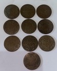 Lot Of 10 Coins Yemen Mutawakkilite Kingdom 1 40 Copper Coin Rare Vintage 26mm