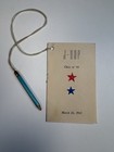 Wwii Era 1943 J-hop Dance Card W Bullet Pencil   1944 Victory Ball Dance Card