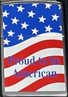 Zippo 2001 Proud To Be American Polished Chrome Lighter Unfired In Box B489