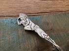 P b Sterling Full Figure Indian Native Handle  23 3 Grams Souvenir Spoon 5 Inch