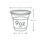 Plant-based Compostable 9oz Standard Pla Cold Cup  96-series  case Of 1000 
