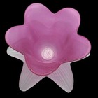 Tulip Flower Pink Frosted Glass Votive Candle Holder Tea Light Italy 7 5  Nwot