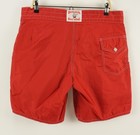 Vintage Birdwell Beach Britches Board Shorts Men s 36 X 8  Red Unlined Swim Usa