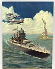 Vintage 1946 Richfield Needles Ca Advertising Calendar Guardians Liberty
