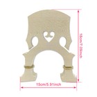 1pcs 4 4 Full Size Upright Bass Bridge Maple Adjustable Height With Metal Screws