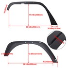 For Jeep Wrangler 07-18 Jk Full Set Flat Style Solid Steel Fender Flares