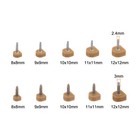 10 Pairs High Heel Replacement Tips Kit U Shaped Shoes Heel Repair Dowels Beige