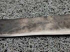 Vintage Butcher Knife  13    Carbon Steel   Hardwood - Fenders  1930s 
