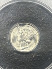 1942 D Mercury Silver Dime Pcgs Ms64 Cac Approved    ogh Rattler Old Green Holder