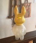 Vintage Yellow Bunny Rabbit Plastic Piggy Bank Awesome Collectible