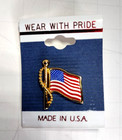 America 250 Usa Flag Pins 5 Pack Brass Lapel Patriotic Pride  Made In Usa  New