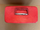 Bright Red Samsonite Silhouette Hard Shell Train cosmetic Case W  Tray   Keys  