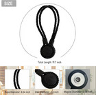 Curtain Tiebacks Magnetic Rope Curtain Tie Backs For Curtains 2 Pack H