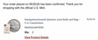 Semiquincentennial Quarters 2026 Rolls   Bags Us Constitution  p confirmed Order