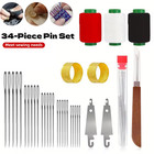 Big Eye Steel Needles Set  Stainless Steel Sewing Needle Kit Us